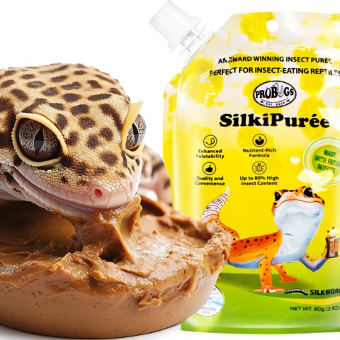 ProBugs SilkiPuree 80g - kompletna dieta pokarm i witaminy w żelu dla gadów ProBugs SilkiPuree 80g - kompletna dieta pokarm i witaminy w żelu dla gadów
