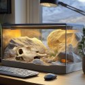 Terrario Buffalo Skull - czaszka bizona do terrarium 21x12x8 cm