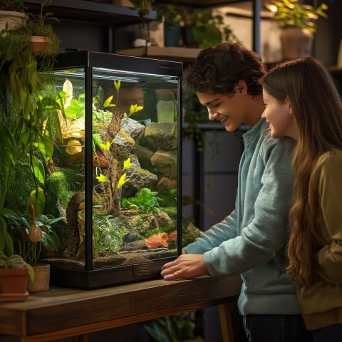 Terrario - Sztuczna Gałąź z Liśćmi do Terrarium - 75 cm Terrario - Sztuczna Gałąź z Liśćmi do Terrarium - 75 cm