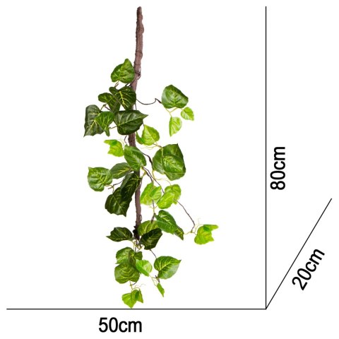 Terrario - Sztuczna Roślina do Terrarium - Wiszący Bluszcz 80 cm Terrario - Sztuczna Roślina do Terrarium - Wiszący Bluszcz 80 cm