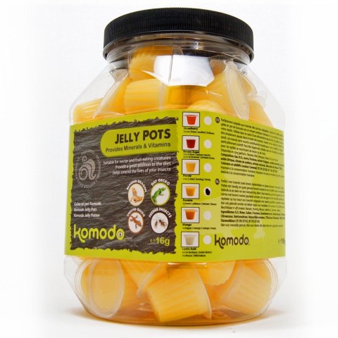 Komodo Jelly Pot Banana Jar - pokarm banan w żelu 60szt. Komodo Jelly Pot Banana Jar - pokarm banan w żelu 60szt.