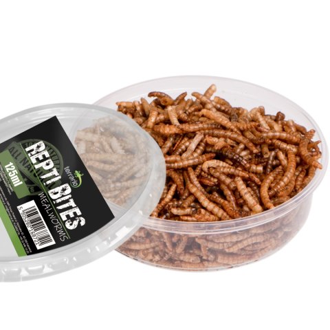 Terrario Repti Bites Mealworms 125ml - larwy mącznika suszone Terrario Repti Bites Mealworms 125ml - larwy mącznika suszone