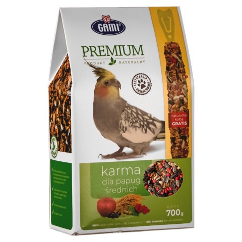 Gami Premium - karma dla papug średnich + kolba Gami Premium - karma dla papug średnich + kolba