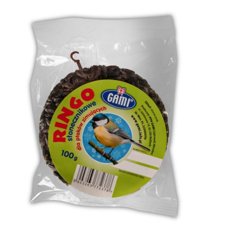 Gami Ringo słonecznikowe 150g - pokarm dla ptaków dzikich Gami Ringo słonecznikowe 150g - pokarm dla ptaków dzikich