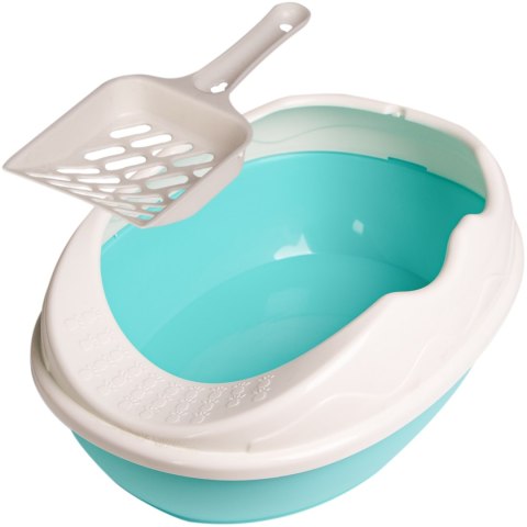 Furrever Friends Purrfect Point Turquoise with Scoop - mała kuweta z łopatką Furrever Friends Purrfect Point Turquoise with Scoop - mała kuweta z łopatką