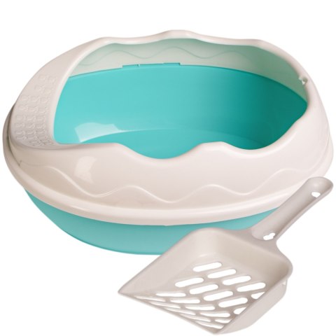 Furrever Friends Purrfect Point Turquoise with Scoop - mała kuweta z łopatką Furrever Friends Purrfect Point Turquoise with Scoop - mała kuweta z łopatką
