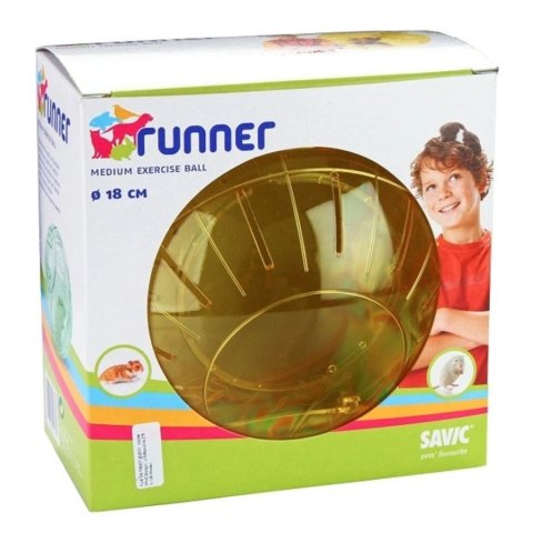 Savic Runner Medium - kula do biegania dla chomika 18cm Savic Runner Medium - kula do biegania dla chomika 18cm