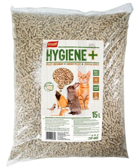 Vitapol Hygiene - pellet drewniany dla zwierząt 15L Vitapol Hygiene - pellet drewniany dla zwierząt 15L