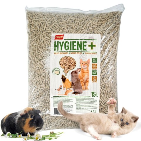 Vitapol Hygiene - pellet drewniany dla zwierząt 15L Vitapol Hygiene - pellet drewniany dla zwierząt 15L