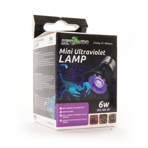 Repti-Zoo Mini UV LED 6W - Lampa LED fioletowa UV dla skorpionów Repti-Zoo Mini UV LED 6W - Lampa LED fioletowa UV dla skorpionów