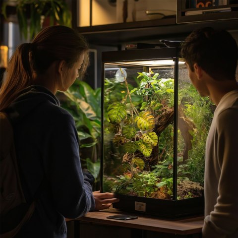 Terrario - Sztuczna Roślina do Terrarium - Monstera Wisząca - 70 cm Terrario - Sztuczna Roślina do Terrarium - Monstera Wisząca - 70 cm