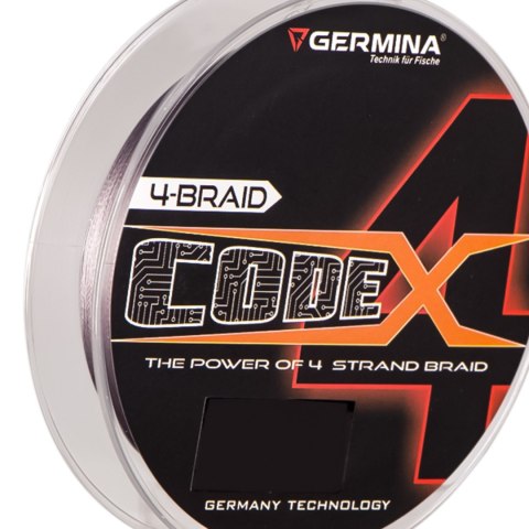 Germina 4-BRAID CODE 0,12mm GRAY - plecionka wędkarska 150m Germina 4-BRAID CODE 0,12mm GRAY - plecionka wędkarska 150m
