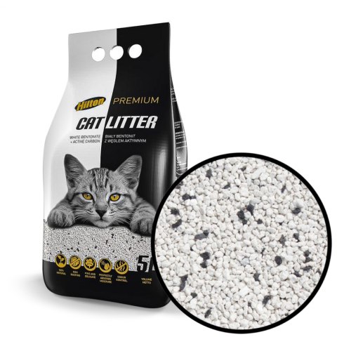 Hilton Cat Litter Carbon - żwirek bentonitowy z węglem dla kota 5l Hilton Cat Litter Carbon - żwirek bentonitowy z węglem dla kota 5l