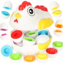 Kik Sp. z o. o. Sp. k. Układanka edukacyjna sorter dopasuj kształty jajka 12 szt. kura