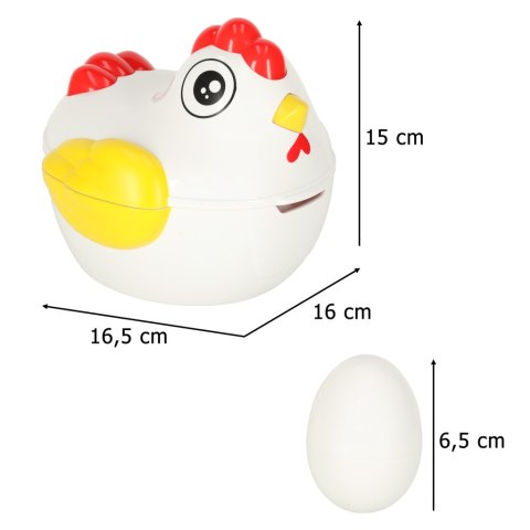 Kik Sp. z o. o. Sp. k. Układanka edukacyjna sorter dopasuj kształty jajka 12 szt. kura Kik Sp. z o. o. Sp. k. Układanka edukacyjna sorter dopasuj kształty jajka 12 szt. kura