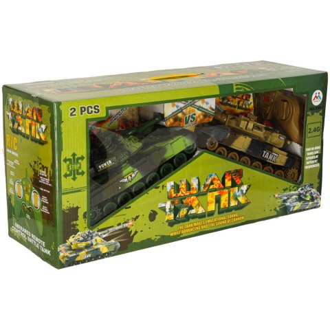 Kik Sp. z o. o. Sp. k. Czołgi zdalnie sterowane na pilota RC War Tank 9993 2,4GHz zestaw 2 sztuk Kik Sp. z o. o. Sp. k. Czołgi zdalnie sterowane na pilota RC War Tank 9993 2,4GHz zestaw 2 sztuk