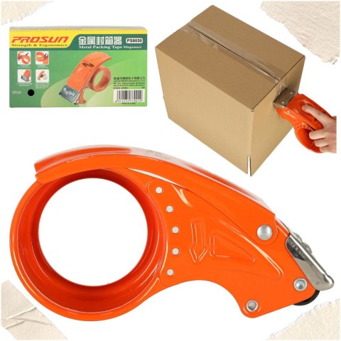 Kik Sp. z o. o. Sp. k. Dyspenser do taśmy klejącej zaklejarka owijarka metalowy 5cm Kik Sp. z o. o. Sp. k. Dyspenser do taśmy klejącej zaklejarka owijarka metalowy 5cm