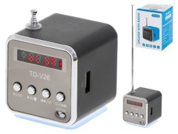 Kik Sp. z o. o. Sp. k. Radio akumulatorowe przenośne głośnik Bluetooth LCD TD-V26