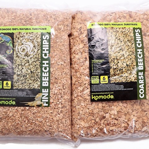 Komodo Fine Beech Chips 6l - zrębki bukowe drobne Komodo Fine Beech Chips 6l - zrębki bukowe drobne
