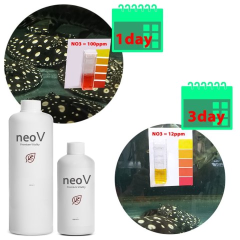 Neo V 300ml - bakterie + stabilizacja pH + witaminy dla ryb Neo V 300ml - bakterie + stabilizacja pH + witaminy dla ryb
