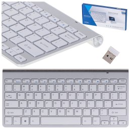 Kik Sp. z o. o. Sp. k. Klawiatura bezprzewodowa bluetooth Smart TV srebrna