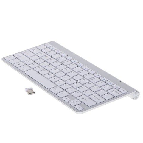 Kik Sp. z o. o. Sp. k. Klawiatura bezprzewodowa bluetooth Smart TV srebrna Kik Sp. z o. o. Sp. k. Klawiatura bezprzewodowa bluetooth Smart TV srebrna