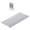 Kik Sp. z o. o. Sp. k. Klawiatura bezprzewodowa bluetooth Smart TV srebrna