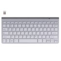 Kik Sp. z o. o. Sp. k. Klawiatura bezprzewodowa bluetooth Smart TV srebrna