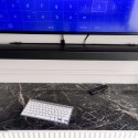 Kik Sp. z o. o. Sp. k. Klawiatura bezprzewodowa bluetooth Smart TV srebrna