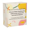 Kik Sp. z o. o. Sp. k. Naczynia silikonowe dla dzieci sowa zestaw 8 elementów zielone