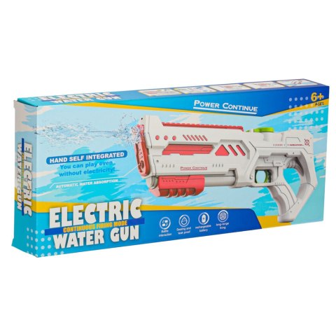 Kik Sp. z o. o. Sp. k. Pistolet karabin na wodę elektryczny mocny profesjonalny broń wodna dla dzieci biały Kik Sp. z o. o. Sp. k. Pistolet karabin na wodę elektryczny mocny profesjonalny broń wodna dla dzieci biały