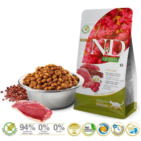 FARMINA N&D Quinoa Urinary Duck - sucha karma dla kota - 5kg Farmina FARMINA N&D Quinoa Urinary Duck - sucha karma dla kota - 5kg Farmina