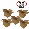 KARTON KLAPOWY, pudełko zrobione z tektury 3W 3 warstwowej, kolor szaro/brązowy, 200X200X200mm + BIGA 155 320G/M2 30 SZTUK BESTPAK