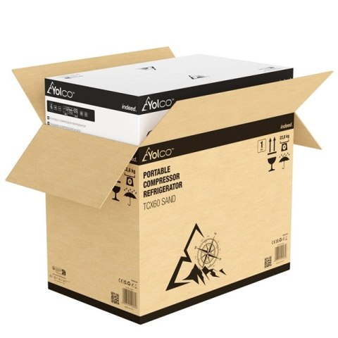 PRZENOŚNA LODÓWKA KOMPRESOROWA TCX60 SAND Yolco PRZENOŚNA LODÓWKA KOMPRESOROWA TCX60 SAND Yolco