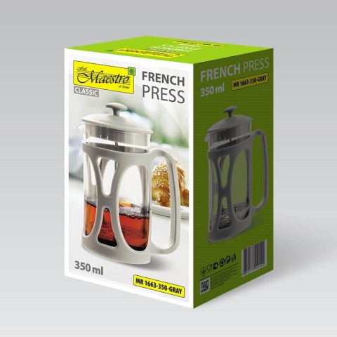 Prasa francuska MAESTRO 350ML MR-1663-350-GRAY Maestro Prasa francuska MAESTRO 350ML MR-1663-350-GRAY Maestro