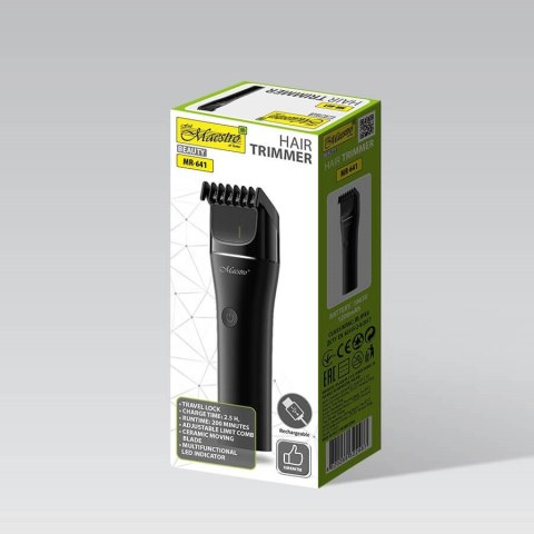 Trymer do włosów USB MAESTRO MR-641 Maestro Trymer do włosów USB MAESTRO MR-641 Maestro