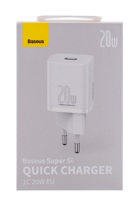BASEUS ŁADOWARKA SIECIOWA SUPER SI 20W (BIAŁA) Baseus BASEUS ŁADOWARKA SIECIOWA SUPER SI 20W (BIAŁA) Baseus