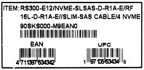 Kable do platf. Asus RS300-E12/NVMe-SLSAS-D-R1A-E ASUS Kable do platf. Asus RS300-E12/NVMe-SLSAS-D-R1A-E ASUS