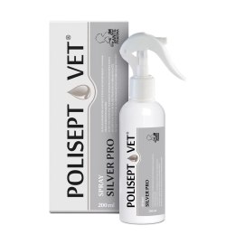 JM SANTE POLISEPT VET SPRAY PRO SILVER do pielęgnacji ran 200ml JM Sante