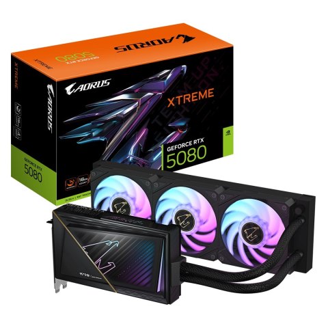 Karta graficzna Gigabyte AORUS GeForce RTX 5080 XTREME WATERFORCE 16GB Gigabyte Karta graficzna Gigabyte AORUS GeForce RTX 5080 XTREME WATERFORCE 16GB Gigabyte