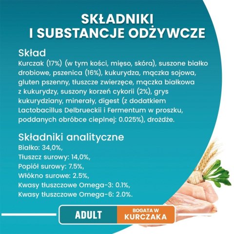 PURINA One Bifensis Adult Bogata w Kurczaka i Pełne Ziarna - sucha karma dla kota - 800 g PURINA NESTLE