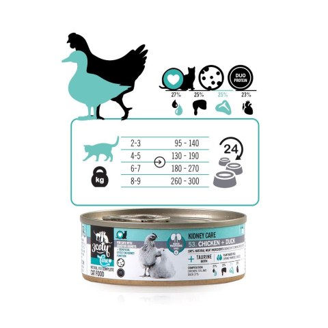 3Coty CHICKEN + DUCK Care for cats with sensitive kidneys 80g 3coty