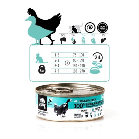 3Coty CHICKEN + DUCK for Kittens 80g 3coty