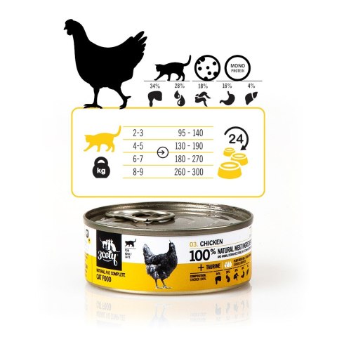 3Coty CHICKEN for Adult cats 80g 3coty