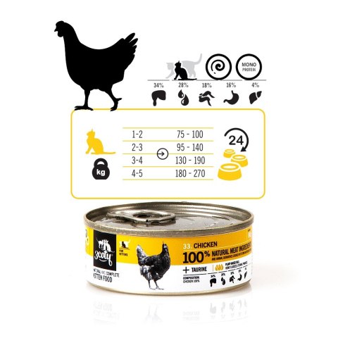 3Coty CHICKEN for Kittens 80g 3coty