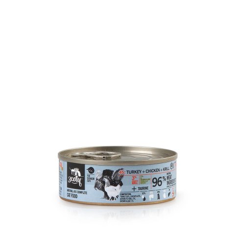 3Coty TURKEY + CHICKEN + KRILL for Senior Cats 80g 3coty