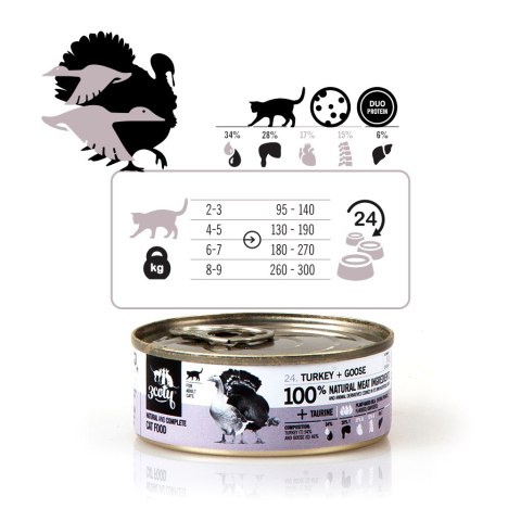 3Coty TURKEY + GOOSE for Adult cats 80g 3coty