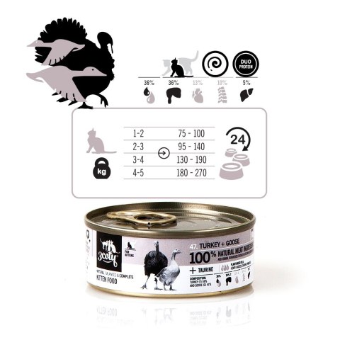 3Coty TURKEY + GOOSE for Kittens 80g 3coty
