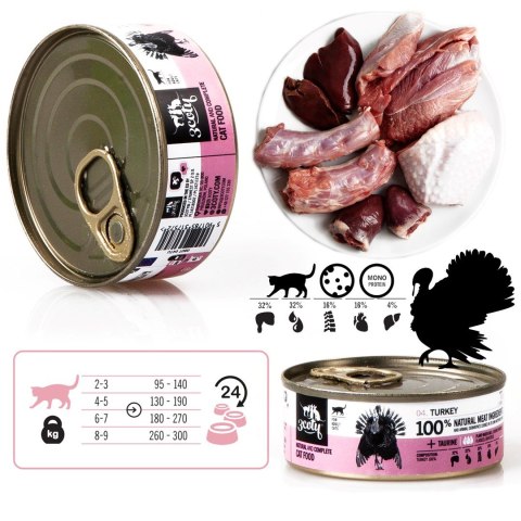3Coty TURKEY for Adult cats 80g 3coty