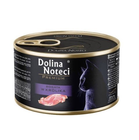DOLINA NOTECI BOGATA W królika karma dla kota 185g DOLINA NOTECI